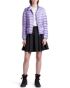 Moncler Logo-patch Padded Down Jacket In Purple