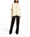 Jil Sander Cashmere V-neck Cardigan In Lightpastel Green