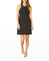 Beyond Yoga Space Dye Under Lock And Key Minidress In Darkest Night