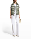 Canada Goose Arctic Floral Cypress Vest In Sagebrush