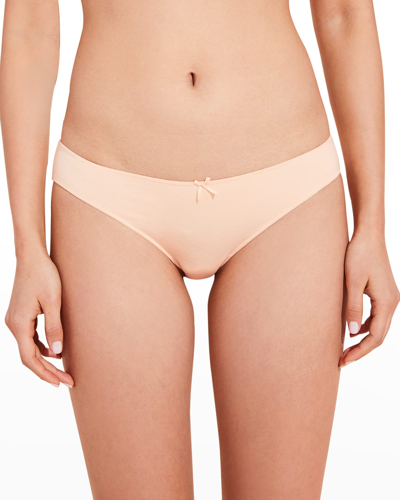 Eberjey Pima Stretch Cotton Bikini In Buff