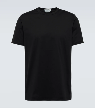 Gabriela Hearst Bandeira Cotton-jersey T-shirt In Black