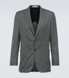 Gabriela Hearst Gray Paz Blazer In Grey Black Multi