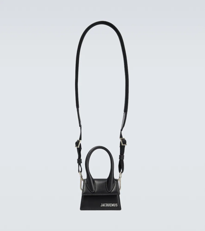 Jacquemus Le Chiquito Homme Leather Bag In Black