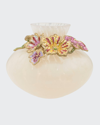 Jay Strongwater Holland Leaf And Flower Vase