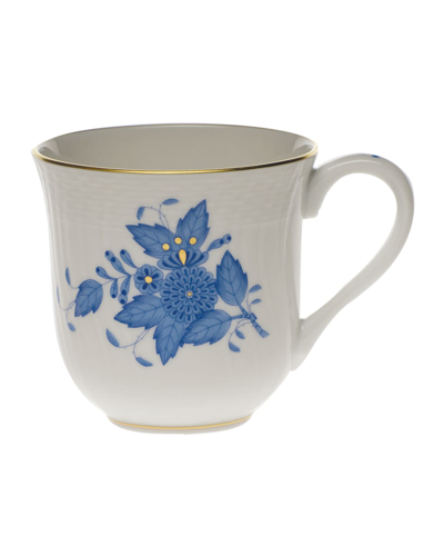 HEREND CHINESE BOUQUET BLUE MUG