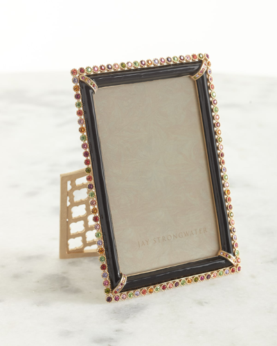 Jay Strongwater Stone Edge Frame, 4" X 6" In Jewel
