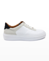 Bruno Magli Men's Falcone Italian Leather Low-top Sneakers In White/ice