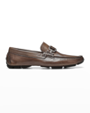 Donald J Pliner Men's Dacio Leather Drivers In Cognac