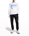 Alexander Mcqueen Men's Graffiti Logo Jogger Pants In 0911