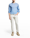 Fedeli Men's Cashmere Pullover Sweater In 21 Blue
