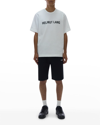 Helmut Lang Men's Core Logo Terry Sweat Shorts In Black