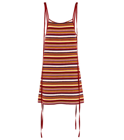 Alanui Beach Break Striped Flared Dress In Multicolor