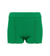 Jacquemus Le Short Basgia Green Ribbed Shorts In Green