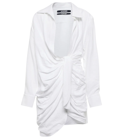 Jacquemus La Robe Bahia Mini Dress In White