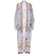 CAMILLA EMBELLISHED SILK BEACH COVER-UP