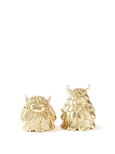 L'objet X Haas Brothers Niki And Simon Salt And Pepper Shakers In Metallic