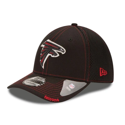 New Era Black Atlanta Falcons Neo 39thirty Flex Hat