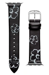 TED BAKER FLORAL LEATHER APPLE WATCH® WATCHBAND