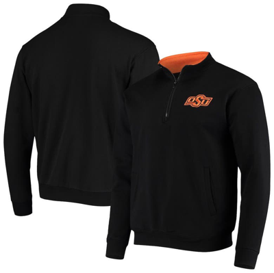 Colosseum Men's Black Oklahoma State Cowboys Tortugas Logo Quarter-zip Jacket