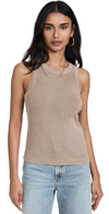 Citizen Of Humanity Citizens Of Humanity Sleeveless Ribbed Top In Sandatlas