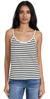 Kule The Spaghetti Tank In Cream-navy