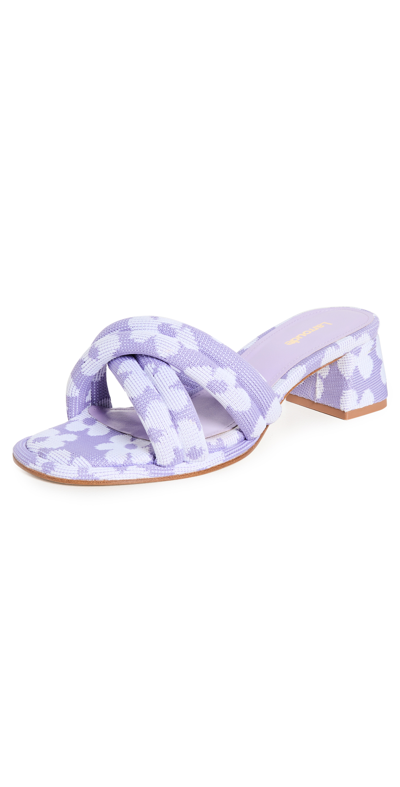 Larroude Laguna Sandals In Purple