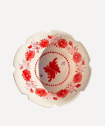 Vaisselle Ravioli Pasta Bowl In Red