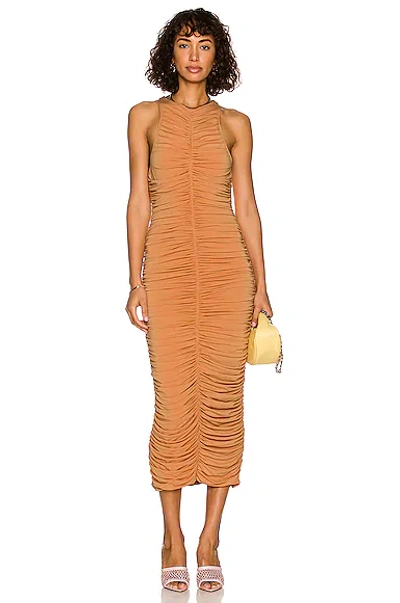 A.l.c Adrienne Midi Dress In Orange