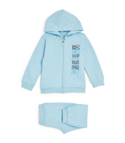 Moschino Babies' Kids Teddy Bear Logo Tracksuit (3-36 Months) In Blue