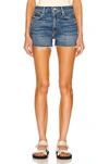 Mother Women's The Dutchie High-rise Stretch Cut-off Jean Shorts In Running With Scissors