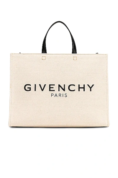 Givenchy Medium G Tote Shopping Bag In Beige