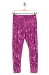 Z By Zella High Waist Side Pocket Daily Leggings In Purple Deep Saker Print