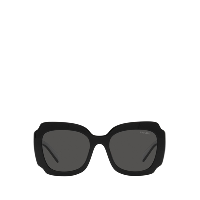 Prada Pr 16ys 09q5s0 Butterfly Sunglasses In Dark Grey
