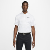 Nike Dri-fit Adv Tiger Woods Men's Striped Golf Polo In White,university Red,black