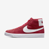 Nike Sb Zoom Blazer Mid Skate Shoes In Red