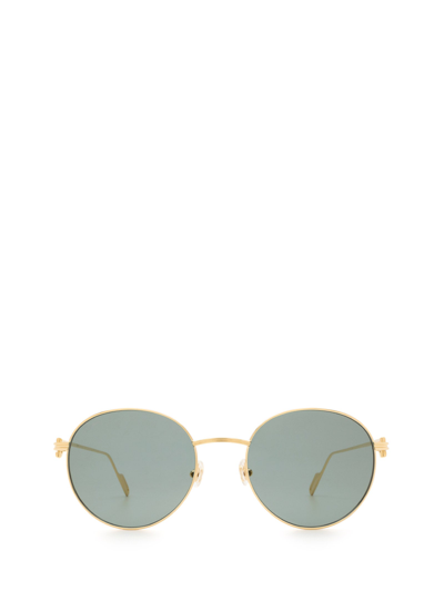 Cartier Round Frame Sunglasses In Gold