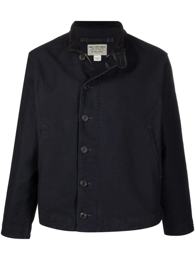 Ralph Lauren Rrl Bower Deck Denim Jacket In Blue