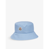 MONCLER LOGO-PATCH WOVEN BUCKET HAT