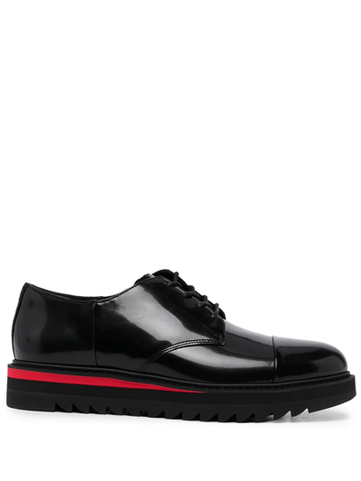 Onitsuka Tiger Round-toe Derby Shoes In Black