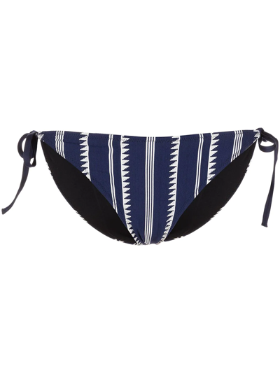 Lemlem Nunu String Side Tie Bikini Bottom In Navy