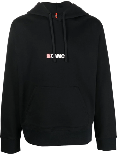 Oamc Logo-print Hoodie In Schwarz