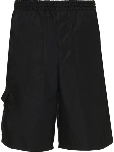 Prada Re-nylon Bermuda Shorts In Black