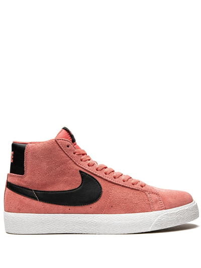 Nike Sb Zoom Blazer Mid Sneakers In Pink