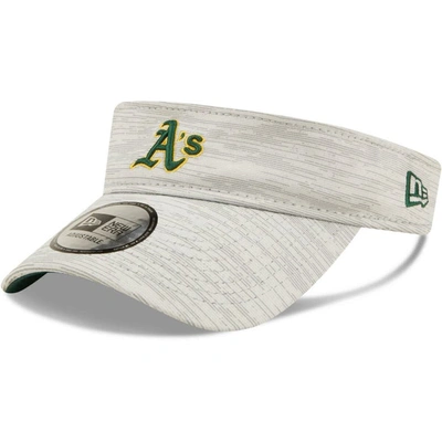 New Era Gray Oakland Athletics Distinct Visor