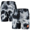 New Era Black Phoenix Suns Fleece Tie-dye Shorts In Black