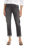 Ag Ex Boyfriend High Rise Cropped Slim Jeans In Roadway In Roadway
