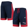 STARTER STARTER NAVY/RED NEW ENGLAND PATRIOTS FAN FAVORITE FASHION SHORTS