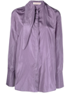 Valentino Bow Collar Shirt In Rosa