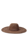 Ibeliv Raffia Woven Sun Hat In Marrone